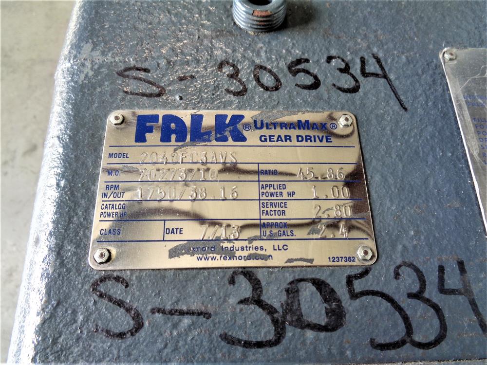 Falk UltraMax Gear Drive 45.86 Ratio, Model#: 2040FC3AVS